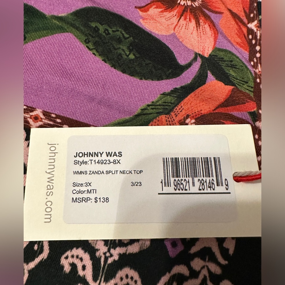 Johnny Was Multicolor Patchwork Blouse - image 10